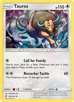 Pokémon-Karte Tauros 164/236
