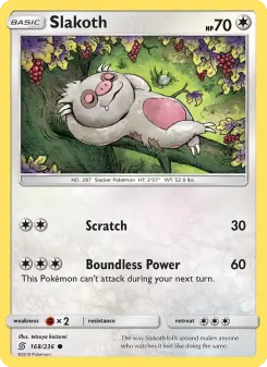 Pokémon-Karte Slakoth 168/236