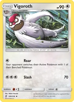 Pokémon-Karte Vigoroth 169/236