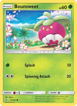 Pokémon-Karte Bounsweet 017/236