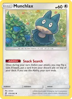 Pokémon-Karte Munchlax 173/236