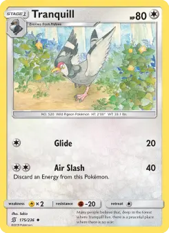 Pokémon-Karte Tranquill 175/236