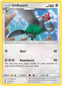 Pokémon-Karte Unfezant 176/236