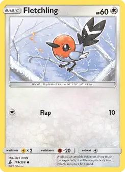 Pokémon-Karte Fletchling 179/236
