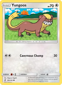 Pokémon-Karte Yungoos 180/236