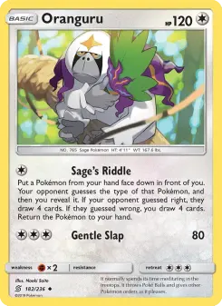 Pokémon-Karte Oranguru 182/236