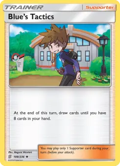 Pokémon-Karte Blue’s Tactics 188/236