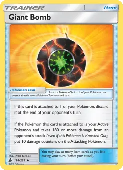 Pokémon-Karte Giant Bomb 196/236