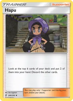 Pokémon-Karte Hapu 200/236