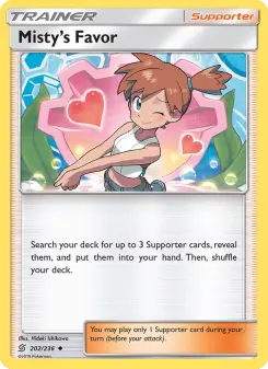 Pokémon-Karte Misty’s Favor 202/236