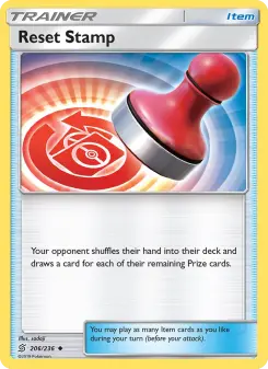 Pokémon-Karte Reset Stamp 206/236