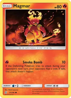 Pokémon-Karte Magmar 021/236