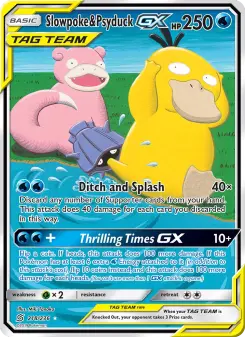 Pokémon-Karte Slowpoke & Psyduck GX 218/236