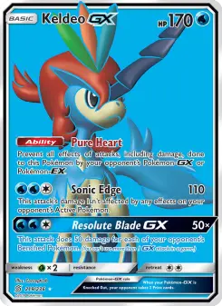 Pokémon-Karte Keldeo GX 219/236