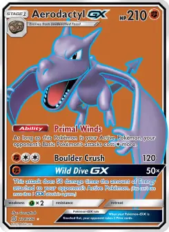 Pokémon-Karte Aerodactyl GX 224/236