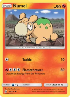 Pokémon-Karte Numel 023/236
