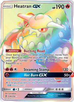 Pokémon-Karte Heatran GX 238/236