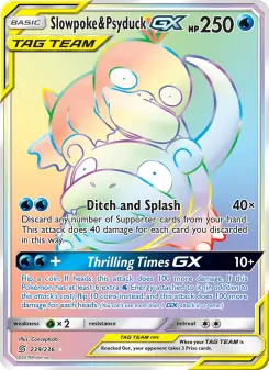 Pokémon-Karte Slowpoke & Psyduck GX 239/236