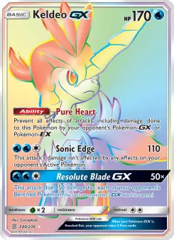 Pokémon-Karte Keldeo GX 240/236