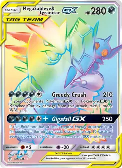 Pokémon-Karte Mega Sableye & Tyranitar GX 245/236