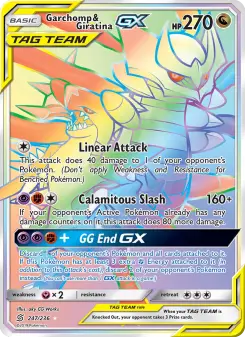 Pokémon-Karte Garchomp & Giratina GX 247/236