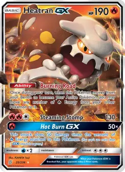 Pokémon-Karte Heatran GX 025/236