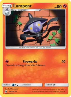 Pokémon-Karte Lampent 029/236