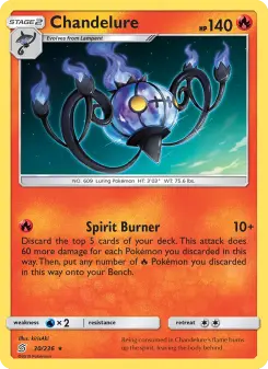 Pokémon-Karte Chandelure 030/236