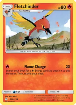 Pokémon-Karte Fletchinder 031/236