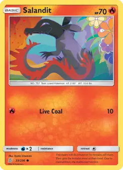Pokémon-Karte Salandit 033/236