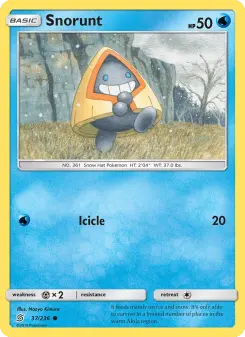 Pokémon-Karte Snorunt 037/236