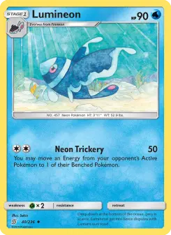Pokémon-Karte Lumineon 040/236