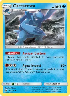 Pokémon-Karte Carracosta 045/236