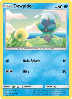 Pokémon-Karte Dewpider 048/236