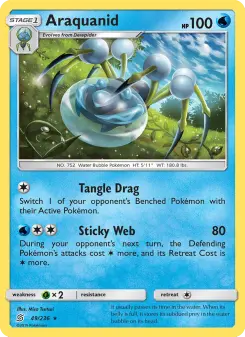 Pokémon-Karte Araquanid 049/236