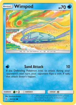 Pokémon-Karte Wimpod 050/236