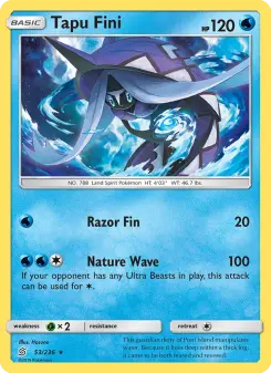 Pokémon-Karte Tapu Fini 053/236