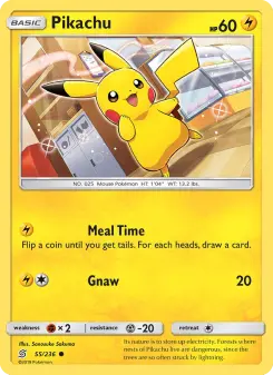 Pokémon-Karte Pikachu 055/236
