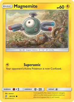 Pokémon-Karte Magnemite 058/236