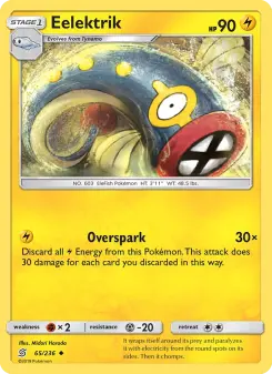 Pokémon-Karte Eelektrik 065/236