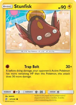 Pokémon-Karte Stunfisk 067/236