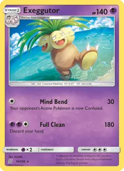 Pokémon-Karte Exeggutor 074/236