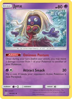 Pokémon-Karte Jynx 076/236