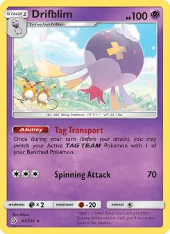 Pokémon-Karte Drifblim 081/236