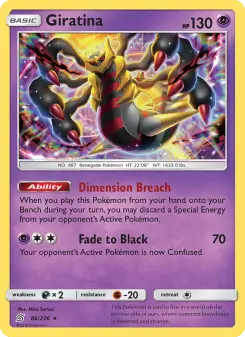 Pokémon-Karte Giratina 086/236