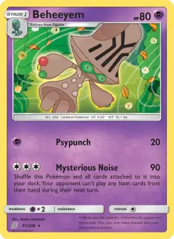 Pokémon-Karte Beheeyem 091/236