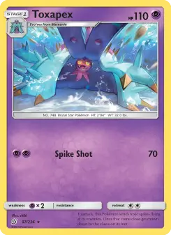 Pokémon-Karte Toxapex 097/236