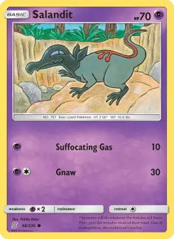 Pokémon-Karte Salandit 098/236