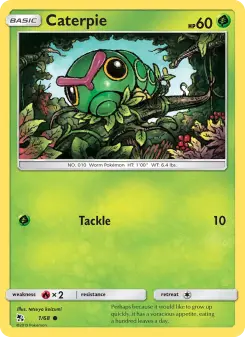 Pokémon-Karte Raupy 001/068
