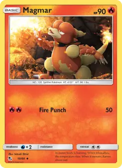 Pokémon-Karte Magmar 010/068